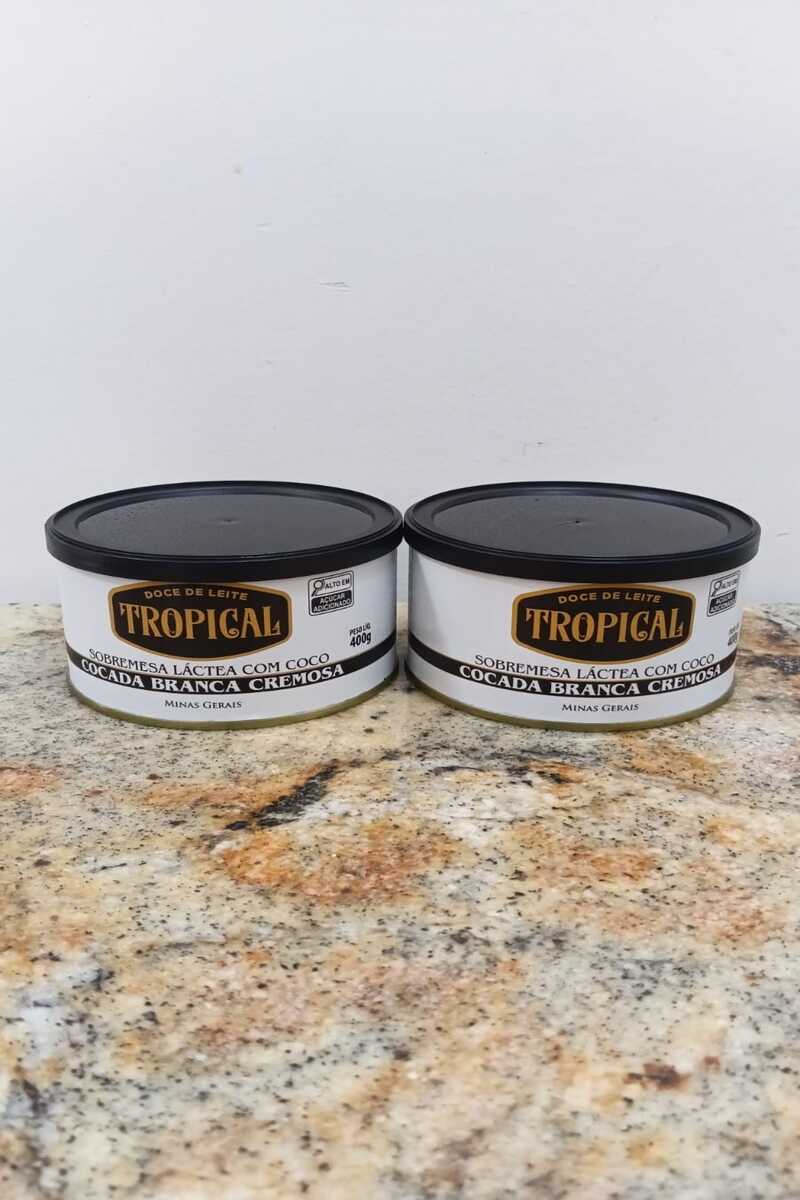Cocada Branca Cremosa Tropical 400g – O Luxo do Coco Fresco em Colheradas