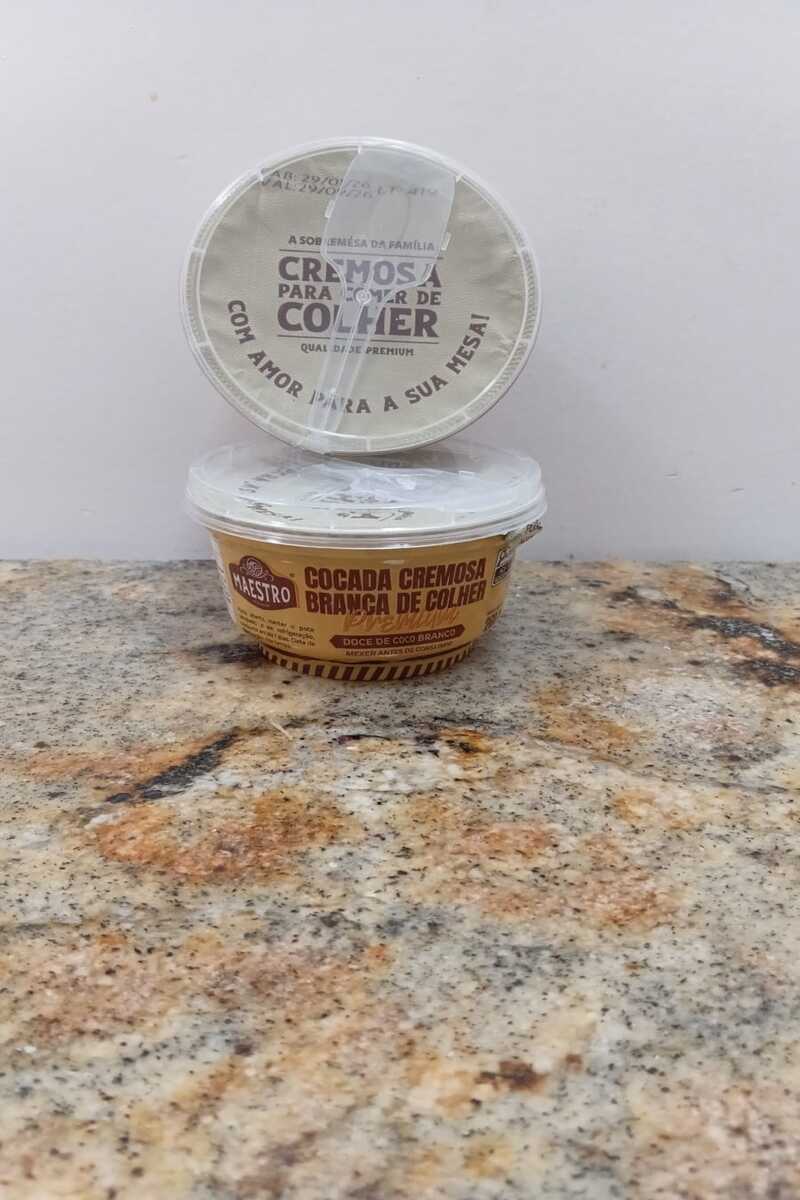 Cocada Cremosa Branca Maestro 260g – O Equilíbrio Perfeito entre Frescor e Cremosidade