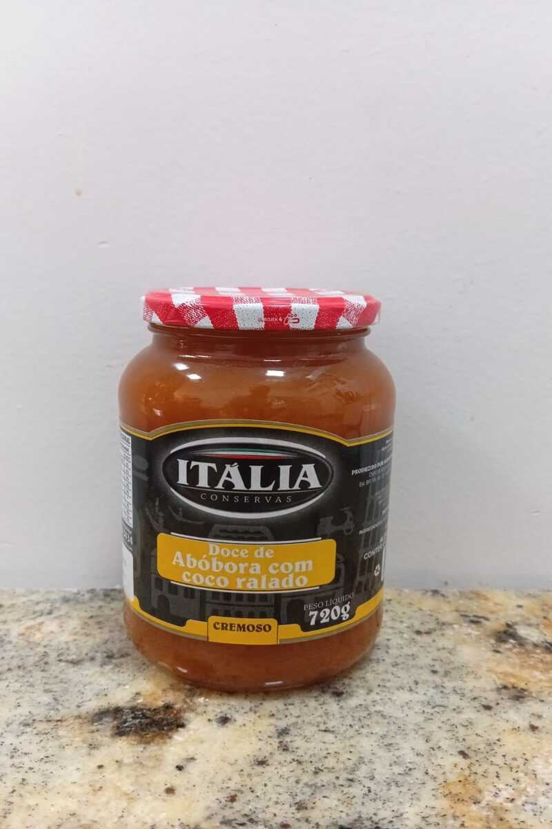 Doce de Abóbora com Coco Ralado Conservas Itália 720g – O Clássico das Fazendas em Textura Gourmet
