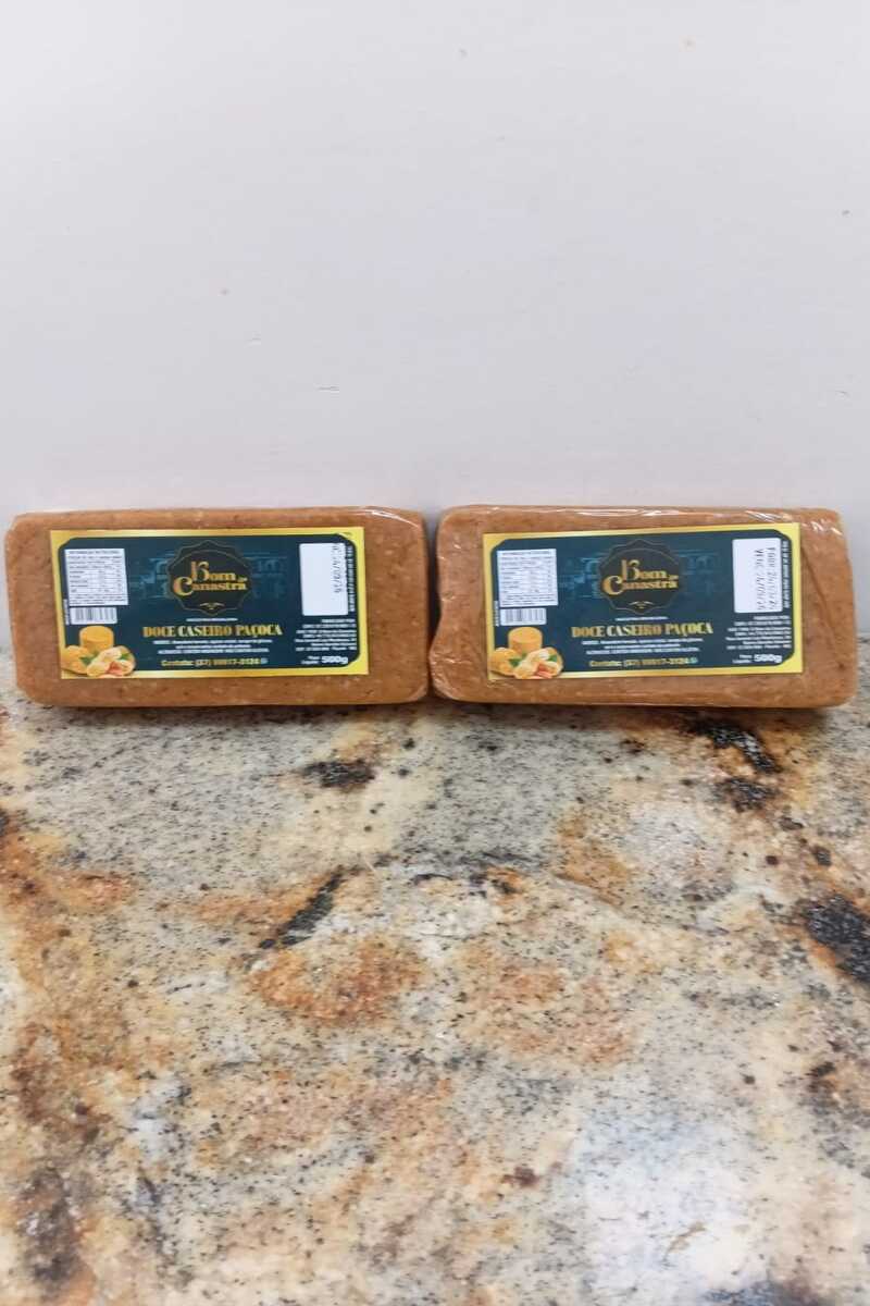 Paçoca Caseira Bom da Canastra 500g – A Essência Rústica do Amendoim