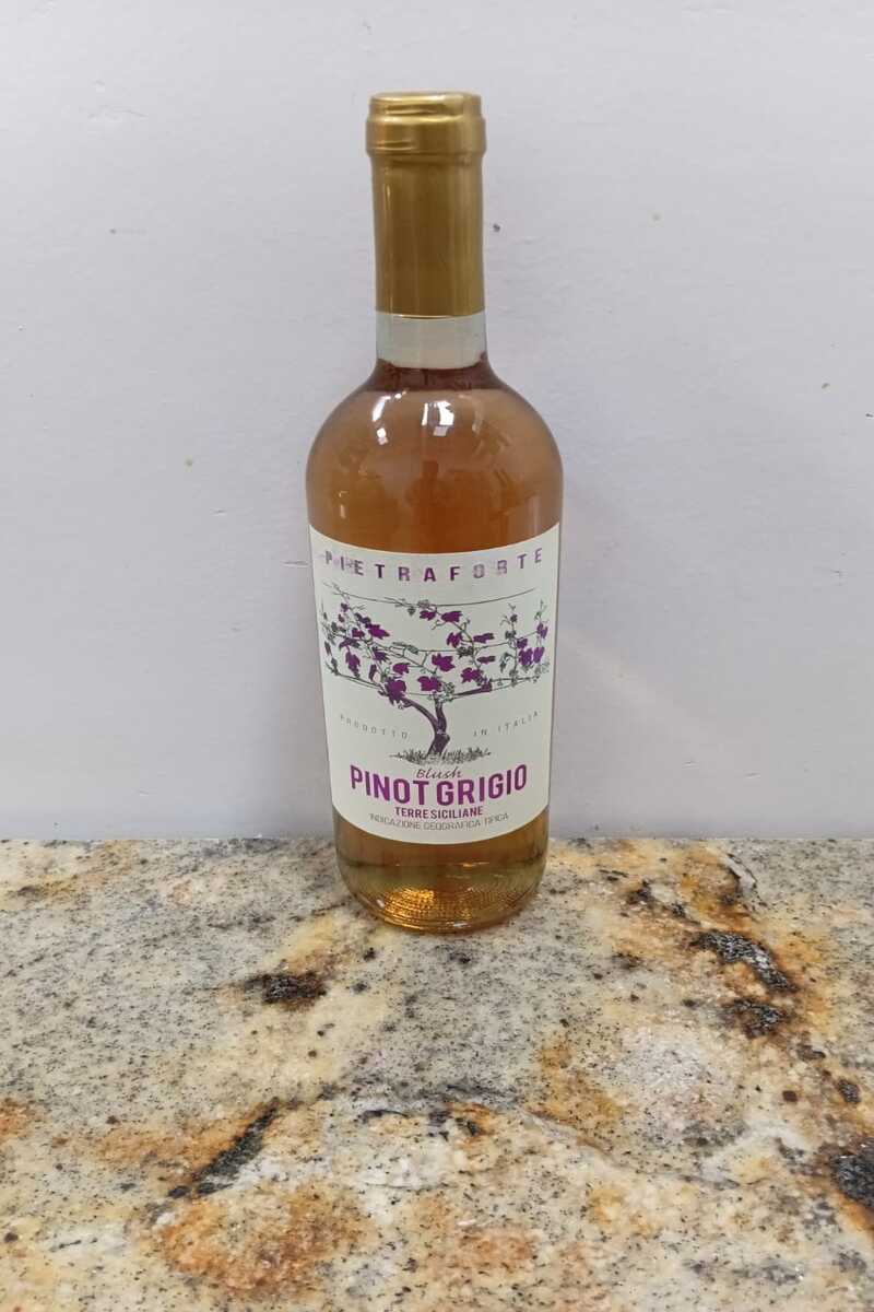 Vinho Pietraforte Pinot Grigio Rosé 750ml – A Elegância Minimalista e Refrescante em Cada Taça
